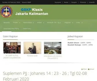 GBKP-KJK.org(Laman ini menampilkan Beranda GBKP Klasis Jakarta) Screenshot