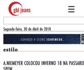 GBljeans.com.br(O portal de notícias do jeans) Screenshot