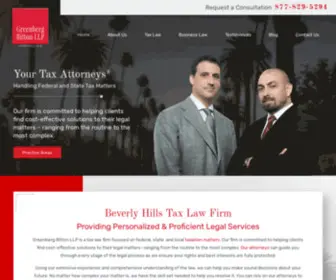 GBLLP.com(Beverly Hills Tax Law Firm) Screenshot