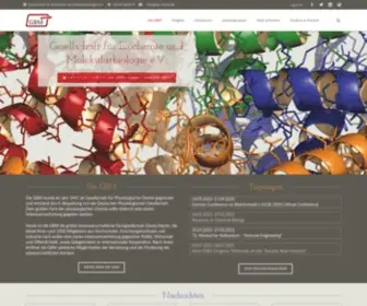 GBM-Online.de(Die Gesellschaft für Biochemie und Molekularbiologie) Screenshot