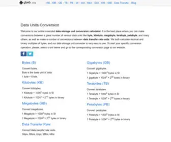GBMB.org(Data Units Conversion) Screenshot