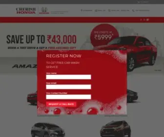 GBMcherishhonda.com(GBM Vahaan Pvt Ltd) Screenshot