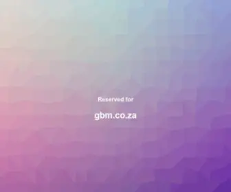 GBM.co.za(GBM) Screenshot