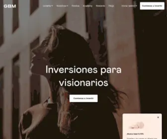 GBM.com(Donde México invierte) Screenshot