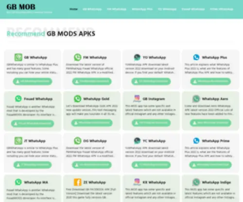 Gbmob.com(Best GB Mod APKs Download Website) Screenshot