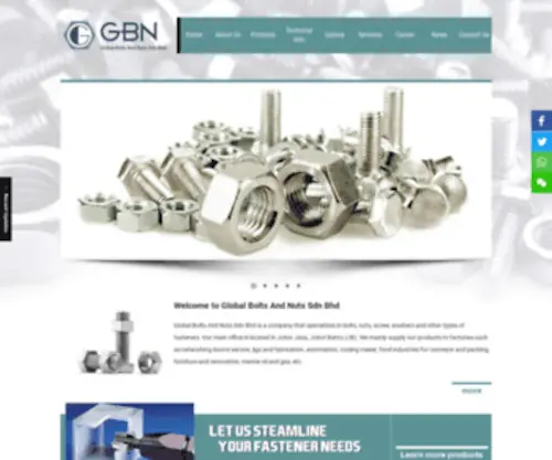 GBN.com.my(Global Bolts & Nuts Sdn. Bhd) Screenshot