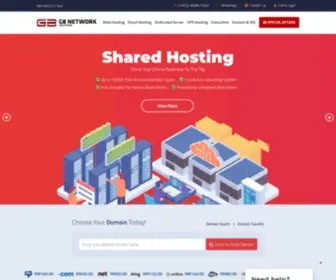 Gbnetwork.com(Experience Malaysia Web Hosting at its finest) Screenshot