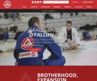 Gbofallon.com(Gracie Jiu Jitsu O'Fallon) Screenshot