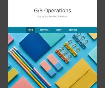 Gboperations.com(End to End Business Solutions) Screenshot