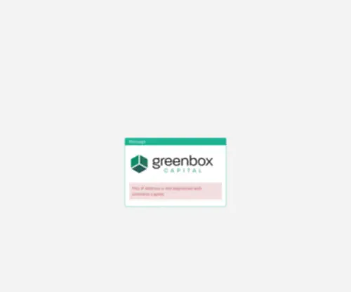 Gboxcapital.net(Greenbox Capital) Screenshot