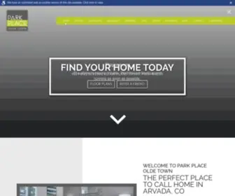 Gbparkplace.com(Experience the ultimate urban lifestyle at Park Place Olde Town. Our luxurious apartment community) Screenshot