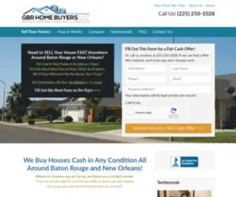 GBrhomebuyers.com(We Buy Houses Fast in Baton Rouge & New Orleans in Any Condition) Screenshot