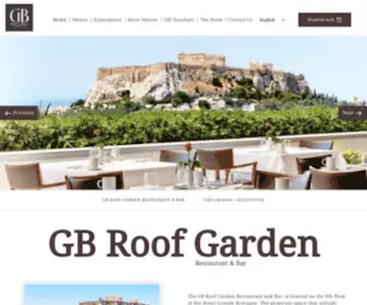 Gbroofgarden.gr(GB Roof Garden Restaurant & Bar) Screenshot