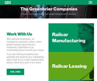 GBRX.com(The Greenbrier Companies) Screenshot