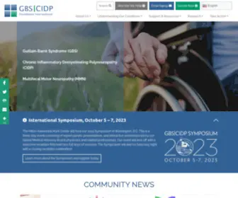 GBS-Cidp.org(The GBS CIDP Foundation International) Screenshot