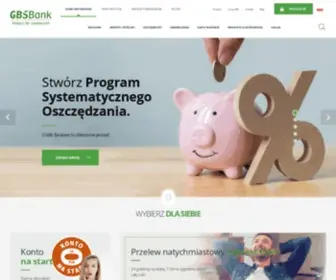 GBsbank.pl(Gospodarczy Bank Spółdzielczy w Barlinku (GBS Bank)) Screenshot