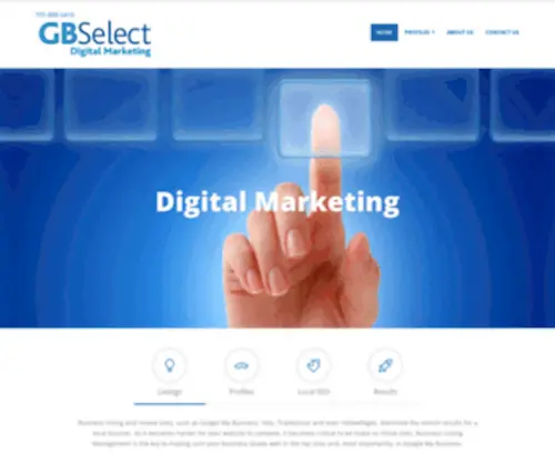 Gbselect.com(GBSelect Digital Marketing) Screenshot