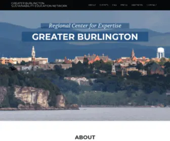 Gbsen.org(Greater Burlington Sustainability Education Network) Screenshot