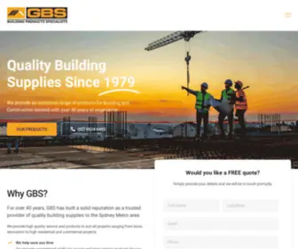 Gbsupplies.net(Building Supplies) Screenshot