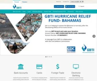 Gbtibank.com(GBTI Bank Guyana) Screenshot