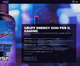 Gbuffenergygum.it(GBUFF Energy Gum Il Gaming Booster per i Gamer) Screenshot