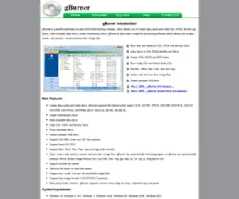 Gburner.com(A powerful CD) Screenshot