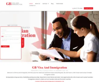 Gbvisaandimmigration.com(Immigration Consultant Brampton) Screenshot