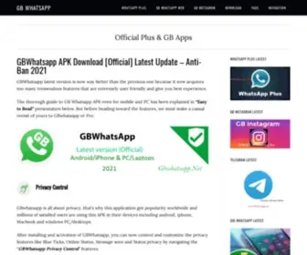 GBwhatsapp.net(Whatsapp Plus APK Download v21.00 (Anti) Screenshot