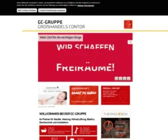 GC-Gruppe.de(Großhandel für SHK Haustechnik) Screenshot