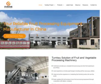 GC-Machinery.com(Turnkey Solution of Fruit & Vegetable Processing Machinery) Screenshot