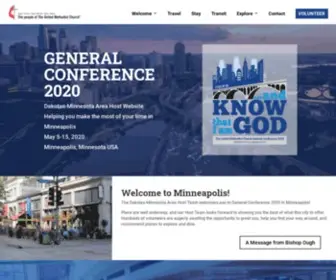 GC2020Welcome.org(Hospitality Site for United Methodist General Conference 2020) Screenshot