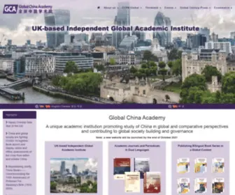 Gca-UK.org(Global China Academy) Screenshot