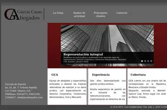 Gcaabogados.com(GCA Abogados) Screenshot