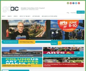 Gcac.org(The Greater Columbus Arts Council (GCAC for short)) Screenshot