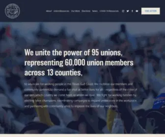 Gcaflcio.org(Texas Gulf Coast Area Labor Federation) Screenshot