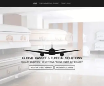 Gcafs.com(Global Casket Funeral Solutions) Screenshot