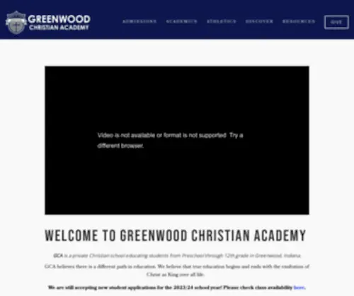 Gcak12.org(Greenwood Christian Academy) Screenshot
