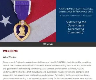 Gcarl.com(Government Contractors Assistance & Resource Line LLC) Screenshot