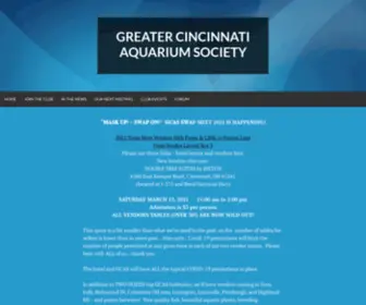 Gcas.org(Greater Cincinnati Aquarium Society) Screenshot