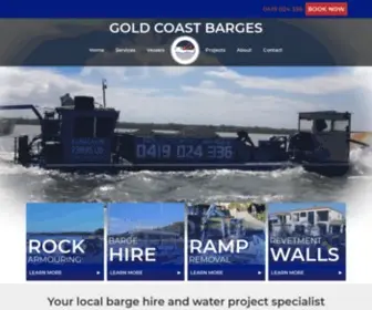 Gcbarges.com.au(Gold Coast Barges) Screenshot