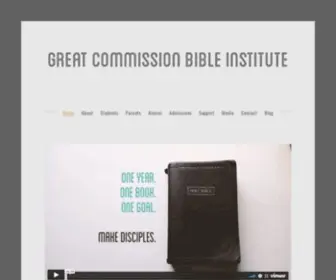 Gcbi.net(Great Commission Bible Institute) Screenshot