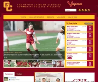 Gccathletics.com(Glendale CC) Screenshot