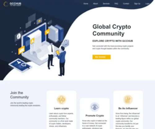 GCchub.org(Global Crypto Community and Association) Screenshot