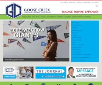 Gccisd.net(Goose Creek CISD) Screenshot