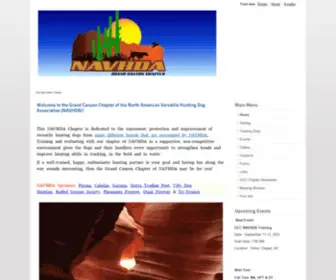 GCcnavhda.com(NAVHDA Grand Canyon Chapter Home Page) Screenshot