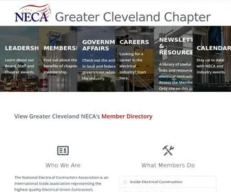 GCcneca.org(NECA Greater Cleveland Chapter) Screenshot