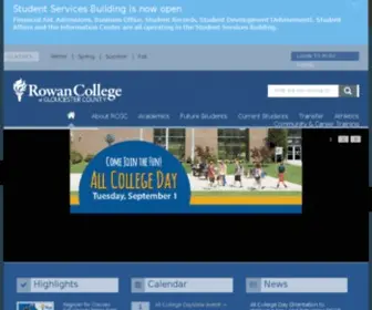GCCNJ.edu(Gloucester County College) Screenshot