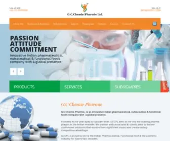 GCCPL.com(G.C.Chemie Pharmie Ltd) Screenshot