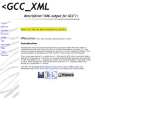 GCCXML.org(GCCXML) Screenshot
