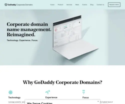 GCD.com(GoDaddy Corporate Domains) Screenshot